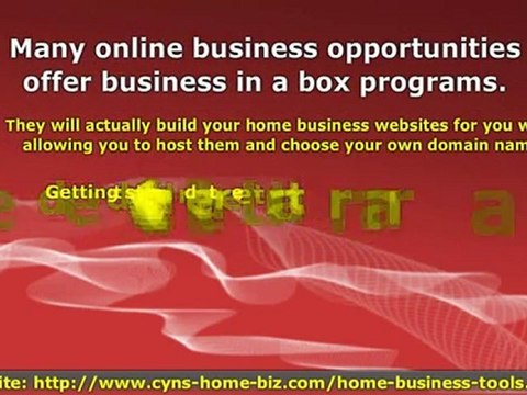 Start An Online Business Using Home Business Websites