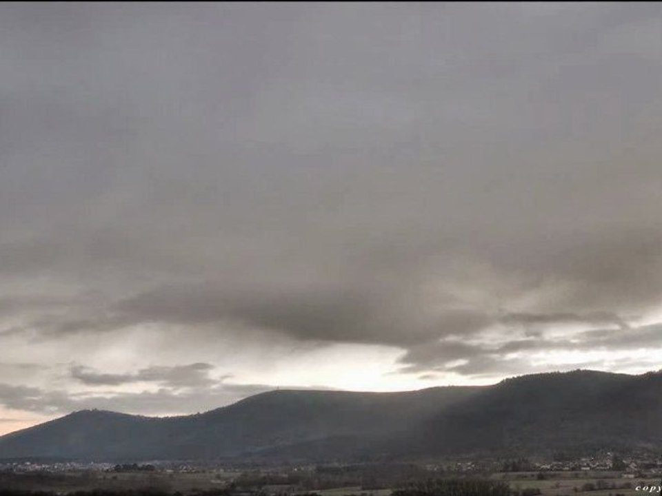 Time-lapse nuages et giboulés vallée de villé alsace france