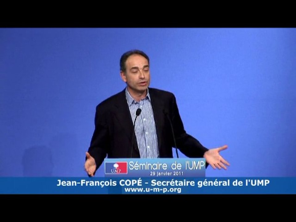 Séminaire UMP- Discours de Jean-François Copé