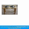 2 Bowl Bone Shaped Pet Diner Size  X-Large  Finish  Medium