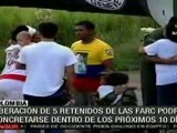 Liberación de 5 retenidos por las FARC podría ser en 10 días