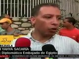 Manifestantes tomaron pacíficamente embajada de Egipto en Caracas