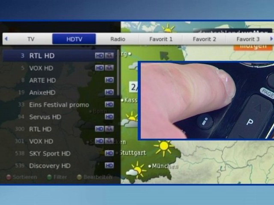Humax: hd+ auf dem humax icord hd+