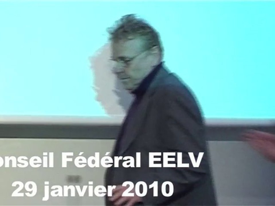Dany Cohn Bendit Conseil fédéral EELV 1ère partie