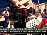 Avanza instalación cable submarino para telecomunicaciones Cuba-Venezuela