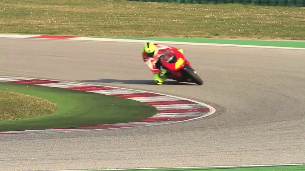 Valentino Rossi sur la Ducati 1198 SBK