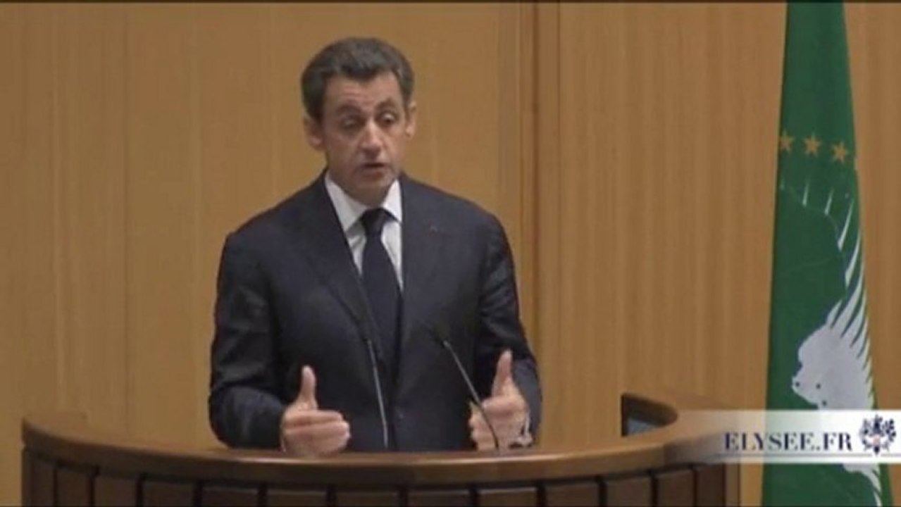 Discours de M. Nicolas Sarkozy Sommet UA en Ethiopie