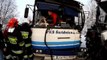 Swidnica24pl Czołowe zderzenie autobusów
