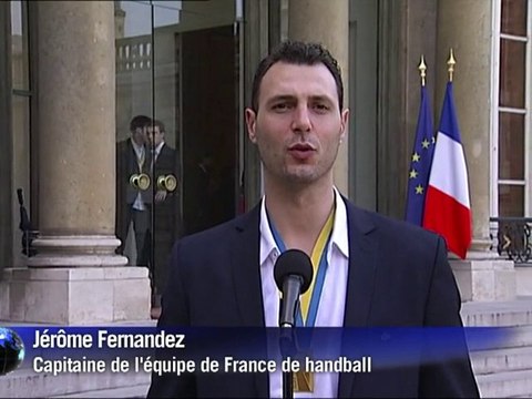 Handball: les Experts reçus à l'Elysée
