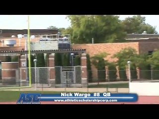 Nick Wargo #8 QB Walsh Jesuit High OHIO