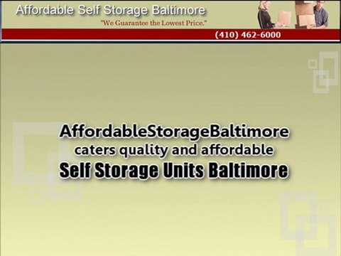 Affordable Self Storage Units Baltimore
