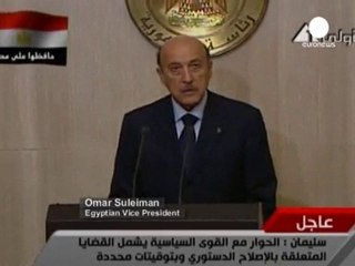 Egitto: Suleiman, "via al dialogo con l'opposizione"