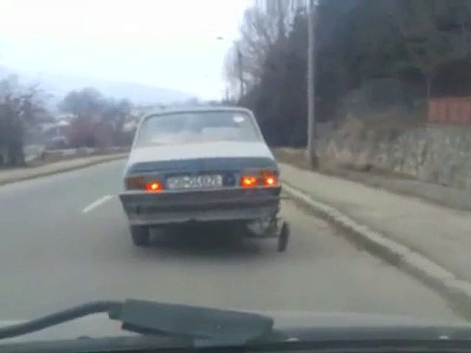 Triciclo usato come ruotino di scorta