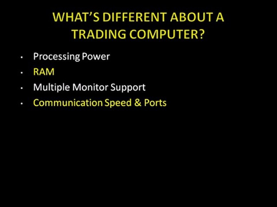 Trading Computers - What_s So Special