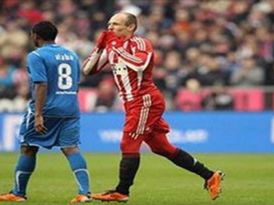Bayern Munich 4-0 Hoffenheim Robben double