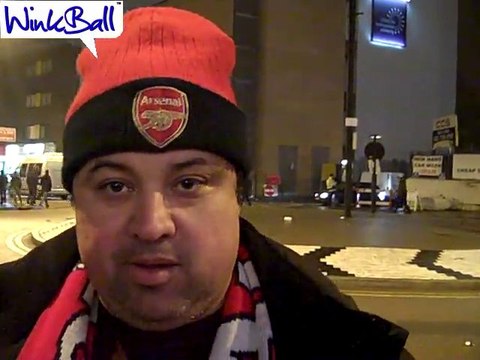 Arsenal v Everton Fans at Emirates Stadium 1st February 2011