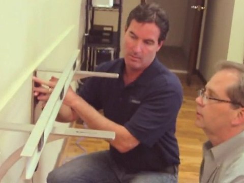 Wall Mounted Brackets for a Floating Shelf with Backer Board