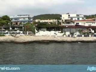 Agia Marina beach in Aegina