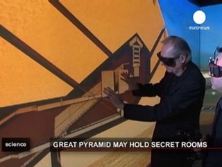 Architect unveils 'pyramid's secret rooms'