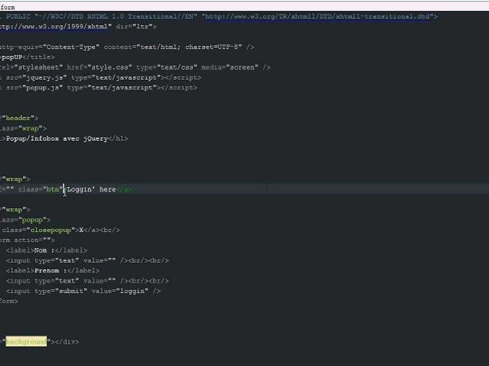 Tutoriel JQUERY : Créer et animer un POPUP avec JQUERY