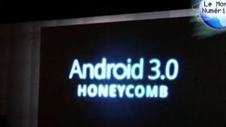 Honeycomb Android 3.0 conférence Motorola CES 2011