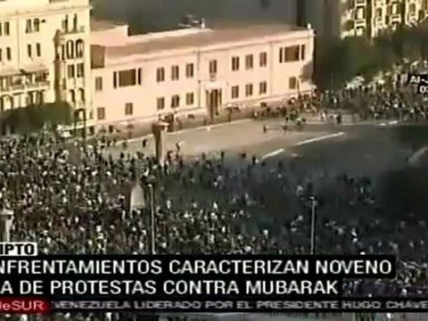 Partidarios del gobierno de Mubarak se enfrentaron a opositores en Plaza Tahrir