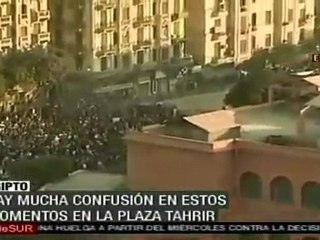 Mucha confusión en la Plaza Tahrir en El Cairo
