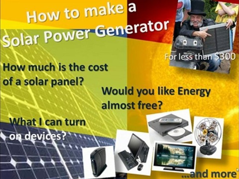 solar energy - solar power generator