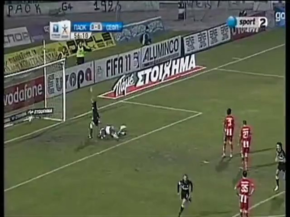 Π.Α.Ο.Κ. - ολυμπιακος : 1-0 ΚΥΠΕΛΛΟ 2011 (2/2/11)