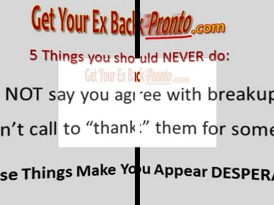 5 Crucial Things To Avoid If You Want to Get Your Ex Back