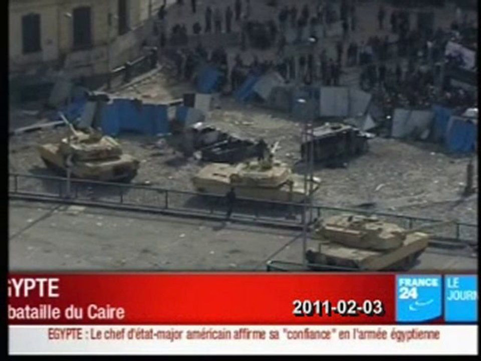 EGYPTE - Place Tahrir - Le Caire - 03-02-2011 12h locale