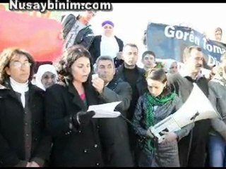 Meya-der Nusaybin'de Toplu mezar yürüyüşü yaptı