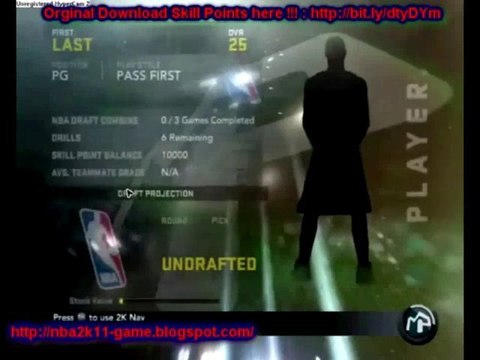 NBA 2K11 Skill Points FREE Download Xbox 360 PC PS3