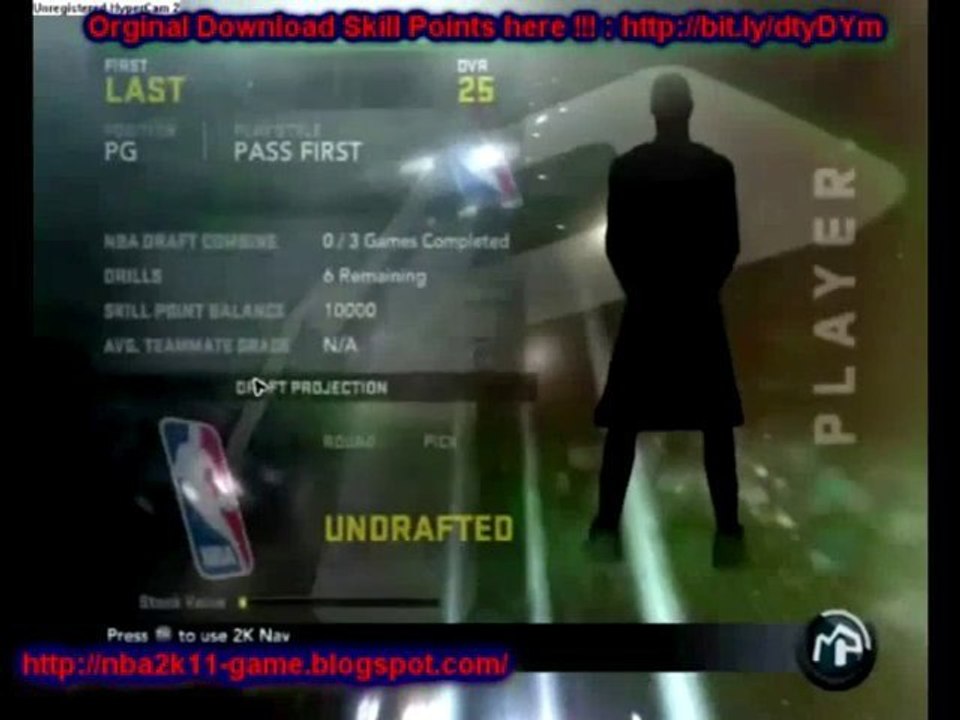 NBA 2K11 Skill Points FREE Download Xbox 360 PC PS3