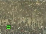 Camels horses storm into Tahrir Square as protesters clash