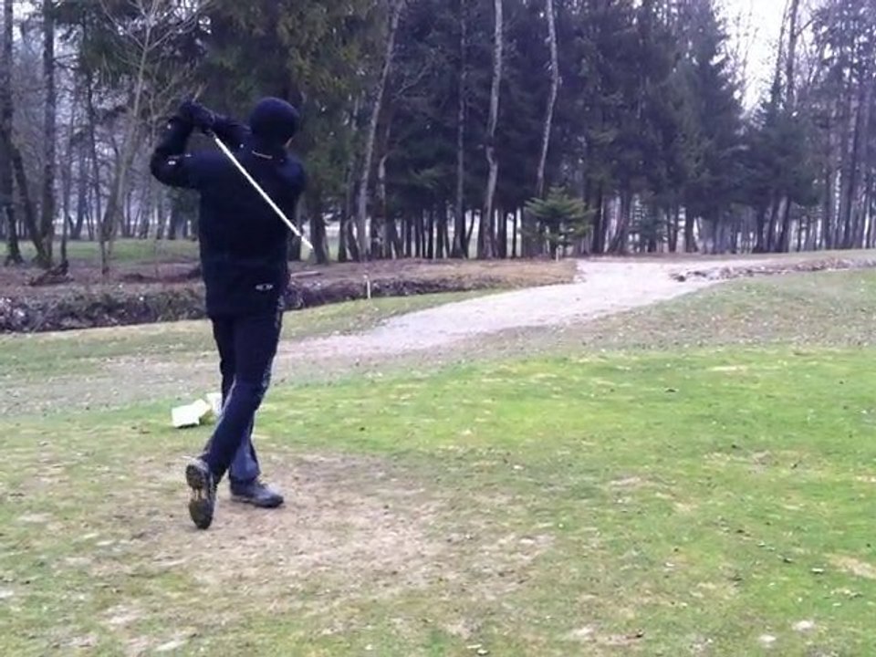 golf en  hiver avec Chris
