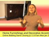 Home Furnishing and Decorative Accents Auction