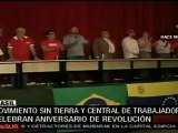 El MST rindió homenaje a la Revolución Bolivariana