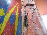 Tony climbing wall