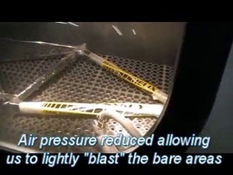 Lynskey Performance Titanium Bicycle Etching process