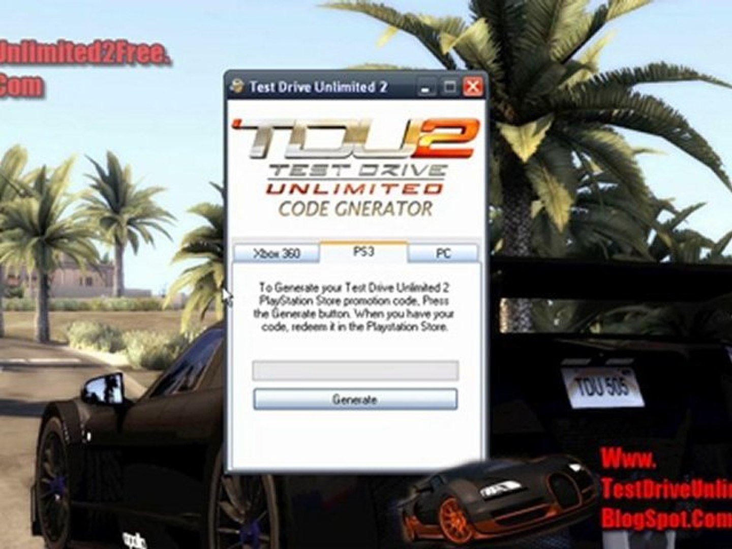 Test Drive Unlimited 2 Keygen Download {Xbox 360,PS3,PC} - video Dailymotion