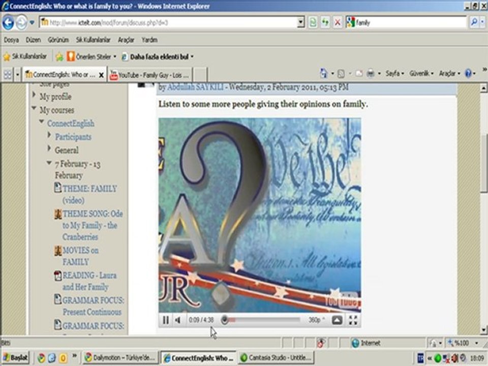 DISCUSSION FORUM and POSTING A VIDEO