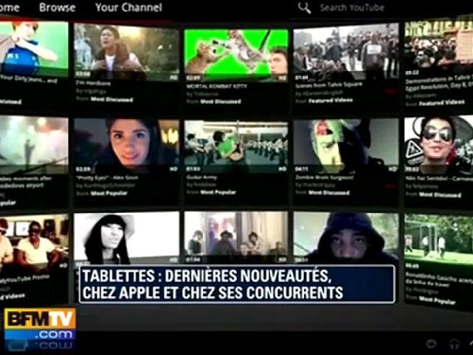 Contrôler une tablette tactile sans la toucher