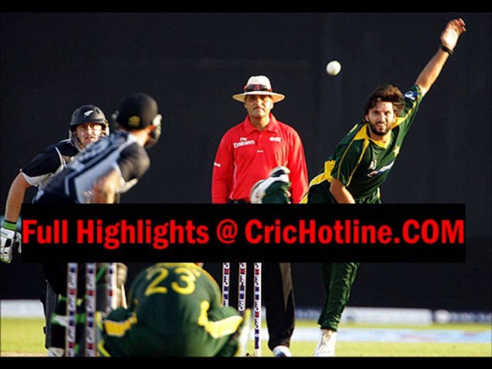 6th ODI Pakistan vs New Zealand Highlights 2011