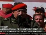 Venezuela recuerda 19 años de la rebelión comandada por el comandante Hugo Chávez