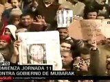 Inicia Jornada 11 contra Hosni Mubarak en Egipto