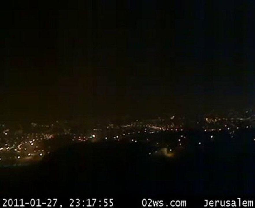 Webcam with panorama view of Jerusalem at time of UFO