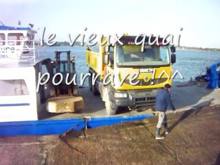 en camion vers l'île d'Arz !