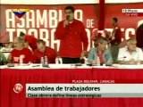 Maduro se reune con trabajadores oficialistas