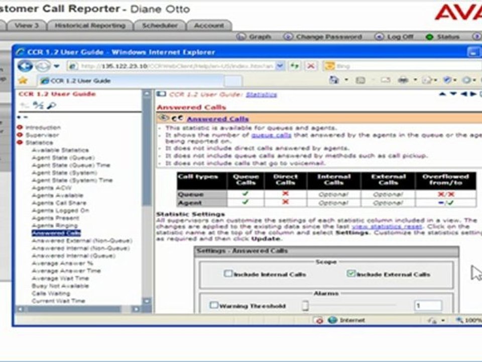 View Information About Statistics in Avaya IP Office Custome